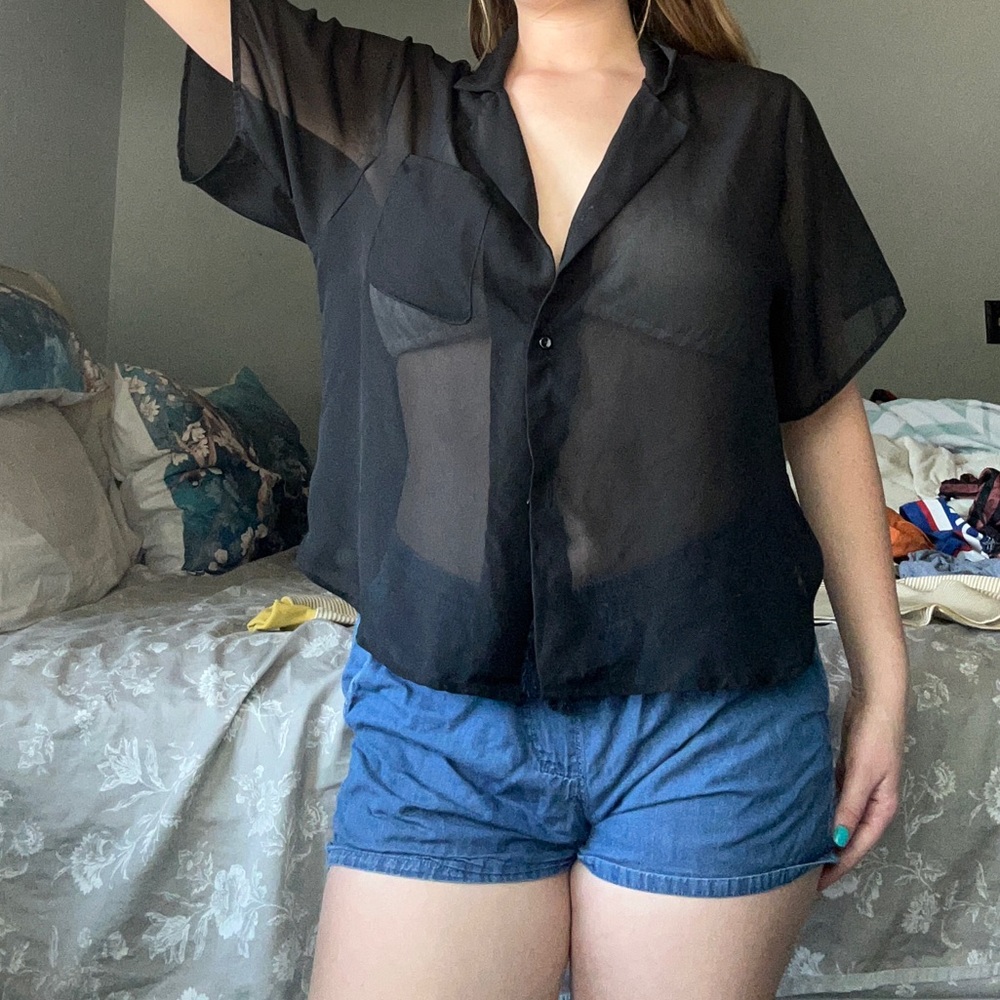 Blue beach shorts